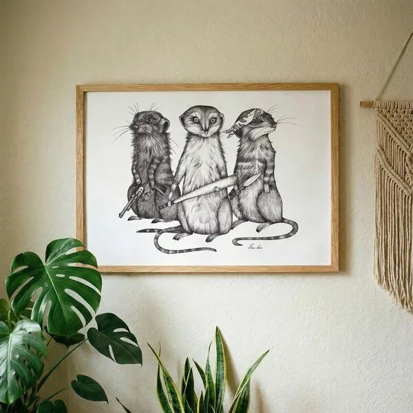 LIGARTI Kunstdruck »Erdmann Gang« von LIGARTI | A4, A3 oder A2 | Wandbild | Poster | Kunst – Produktbild 2 von 3