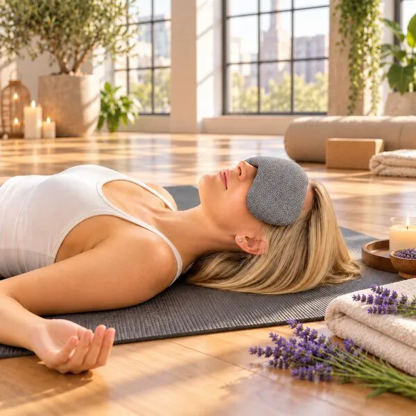 Yosana Yosana Augenkissen mit Lavendel & Leinsamen Füllung, Schiefergrau, – Produktbild 6 von 8