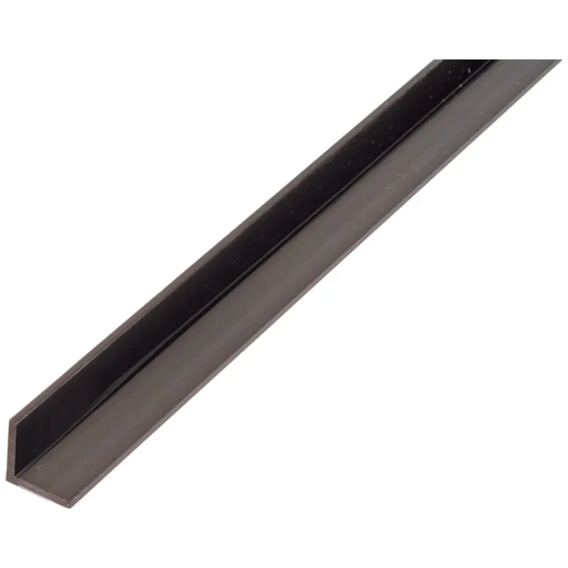 Alberts ALBERTS Winkelprofil, gleichsch., PVC schwarz, LxBxHxS 1000 x 10 x 10 x 1 mm – Produktbild 1 von 1