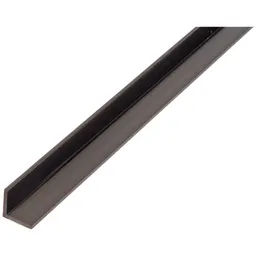 Alberts ALBERTS Winkelprofil, gleichsch., PVC schwarz, LxBxHxS 1000 x 25 x 25 x 1,8 mm – Produktbild 1 von 1