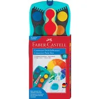Faber Castell Faber-Castell Farbkasten "Connector" 12 Farben, türkis – Produktbild 1 von 1