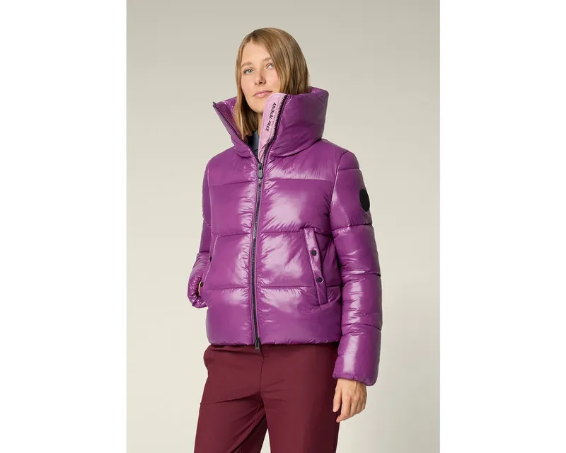 Save The Duck Save The Duck Steppjacke Isla Damen Winterjacke, Übergangsjacke, Windjacke, Outdoorjacke, Mantel, Lila, – Produktbild 3 von 3