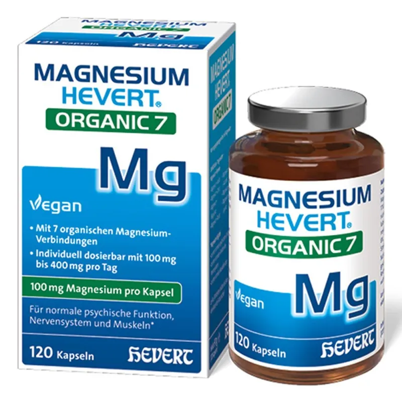 HEVERT Magnesium Hevert Organic 7 Kapseln – Produktbild 1 von 1