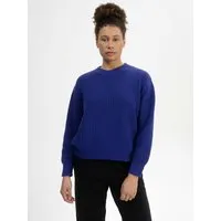 MELA MELA Bio-Damen-Strickpullover 'ADAH' mit Rundhalsausschnitt, bold blue, Gr. L – Produktbild 1 von 1