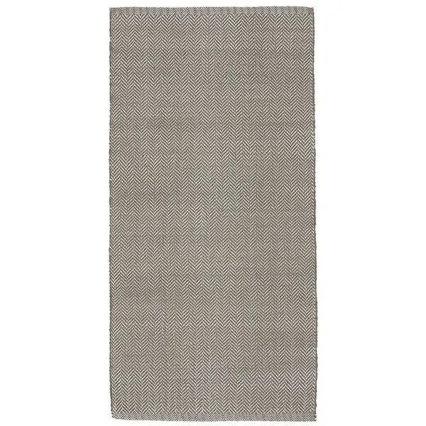 liv interior liv interior Recycelter In-/Outdoor Teppich HERRINGBONE, Braun, – Produktbild 1 von 3