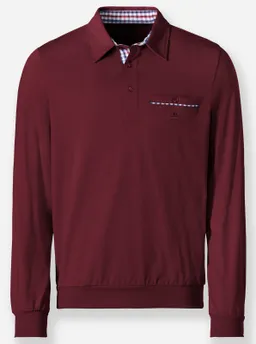marco donati Langarm-Shirt bordeaux – Produktbild 1 von 1