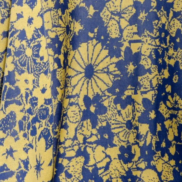 LANARTO slow fashion LANARTO slow fashion Schultertuch Aloha aus 100% Bio-Baumwolle Feinstrick made in germany, Blau, – Produktbild 2 von 4