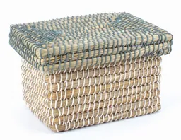 El Puente El Puente Aufbewahrungskorb mit Deckel "Haze" | Fair Trade & Handmade aus Bangladesch – Produktbild 1 von 1