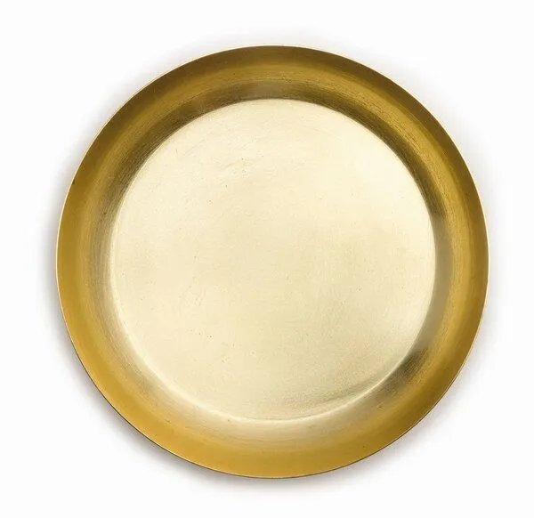 El Puente El Puente Kerzenteller | Fair Trade & Handmade aus Indien, Gold, – Produktbild 1 von 3