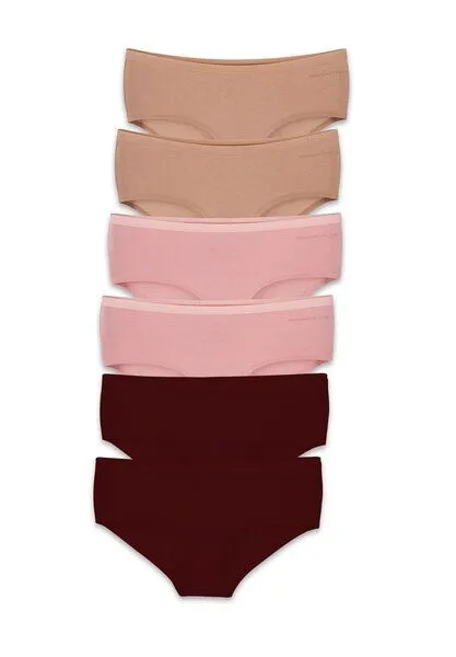 ORGANICATION ORGANICATION KARINNA | Hipster aus Bio-Baumwolle und TENCEL Modal im 6er-Pack, Mix-15, – Produktbild 1 von 4