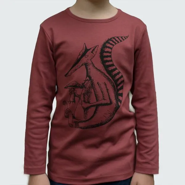 Cmig Cmig Langarmshirt für Kinder "Duchs", Apple butter (rot), – Produktbild 2 von 4
