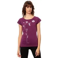 FellHerz FellHerz Damen T-Shirt Schaukelmädchen Bio & Fair & Vegan, Berry (lila), – Produktbild 1 von 2