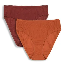 Living Crafts LIVING CRAFTS - Damen Slip, 2er-Pack - Rot (100% Bio-Baumwolle), Nachhaltige Mode, Bio Bekleidung – Produktbild 1 von 1