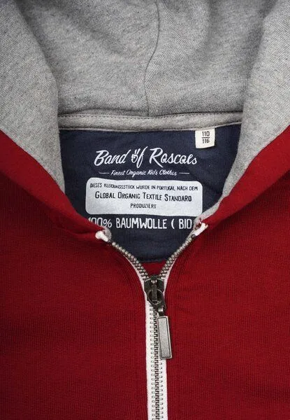 Band of Rascals Band of Rascals Basic Zip Hooded, Brick-red, – Produktbild 4 von 4