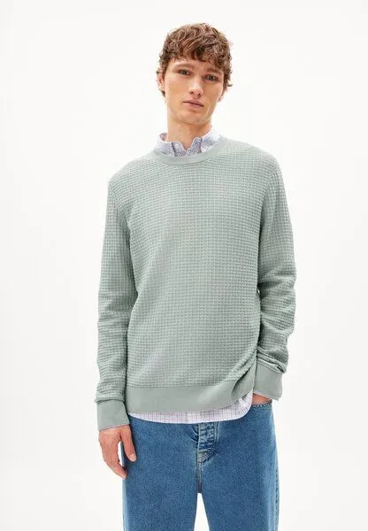 ARMEDANGELS ARMEDANGELS GRAANMO Herren Pullover aus Bio-Baumwolle, Morning dew, – Produktbild 1 von 4