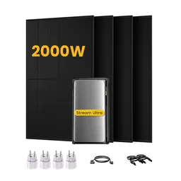 EcoFlow EcoFlow Stream Ultra, All-in-One Speicher für Balkonkraftwerke, mit 4 x 500 Bifaziale Solarmodule, by Powerness - Stream Ultra | 1920Wh / 4 x Smart Plug / Selbstabholung – Produktbild 1 von 1