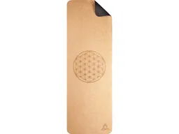 Berk BERK Yogamatte "Kork" mit Blume des Lebens, 182 x 62 x 6 cm – Produktbild 1 von 1