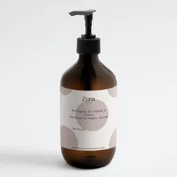 Zero Skin Zero Skin Reinigung für Hände & Körper, Patchouli & Amber Vanilla - 490 ml - luxuriöse Hand- & Körperreinigung – sanftes Duschgel ohne Austrocknen, samtig-weiches Hautgefühl mit Betain & Quittenextrakt – vegan & nachhaltig produziert – Produktbild 1 von 1