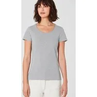 HempAge HempAge Damen T-Shirt mit Rollsaum Hanf/Bio-Baumwolle, Quartz, – Produktbild 1 von 1