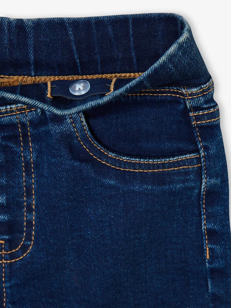 Vertbaudet Jeggings Mädchen BASIC 2 Taschen hinten, Dunkel blau, – Produktbild 4 von 4
