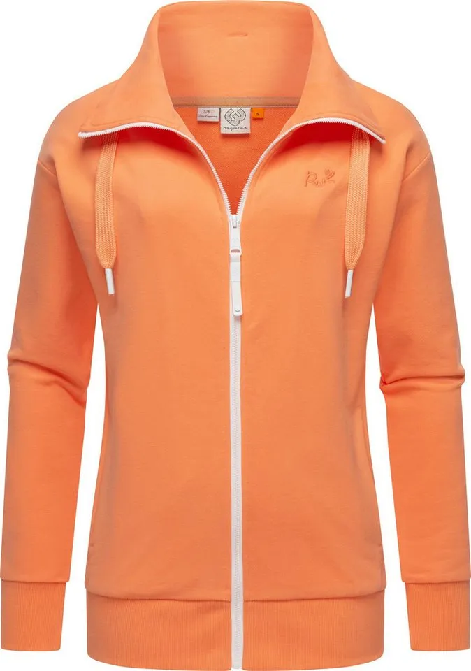 ragwear ragwear Sweatjacke Shocky sportliche Damen Zip-Hoodie mit Kordeln, Rosa, – Produktbild 1 von 4