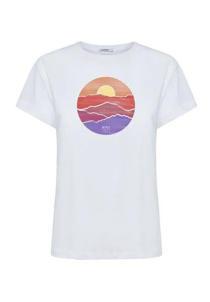 GreenBomb GREENBOMB Nature Levels Stop - Lässiges T-Shirt aus Bio-Baumwolle / hochwertiger Print / Fair & Vegan, Weiß (white), – Produktbild 2 von 2