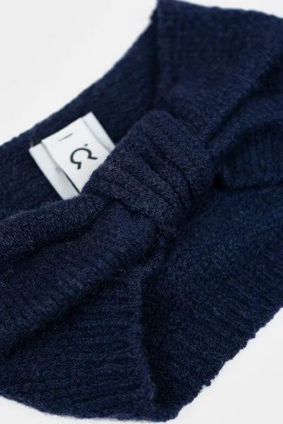 Rifò - Circular Fashion Made in Italy Rifò - Circular Fashion Made in Italy Stirnband Amelia aus recycelter Kaschmirwolle, Blau mora, – Produktbild 4 von 4