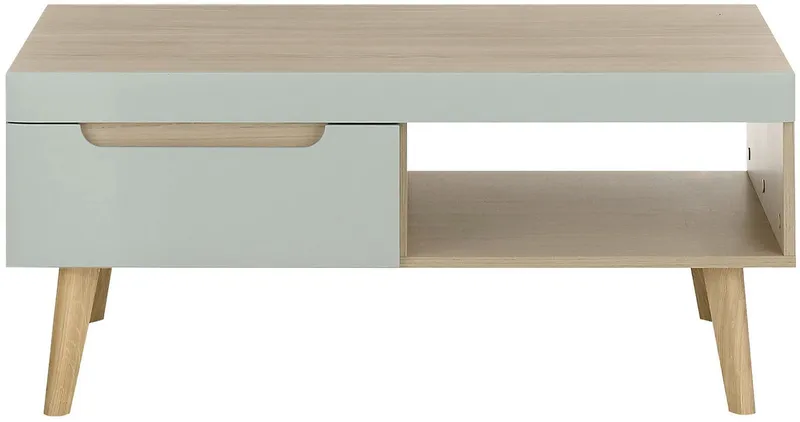 Home affaire Couchtisch Torge, Beistelltisch, Wohnzimmertisch, Tisch, Sofatisch (1-St), Schubkästen und Ablagefach, in drei Farben verfügbar, Braun, – Produktbild 7 von 8