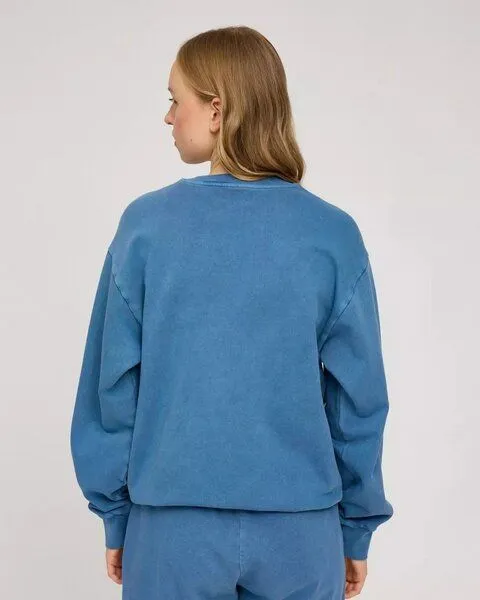 Mazine Mazine Genderless Sweatshirt Natural Dye - aus Bio-Baumwolle, Blau, – Produktbild 3 von 4
