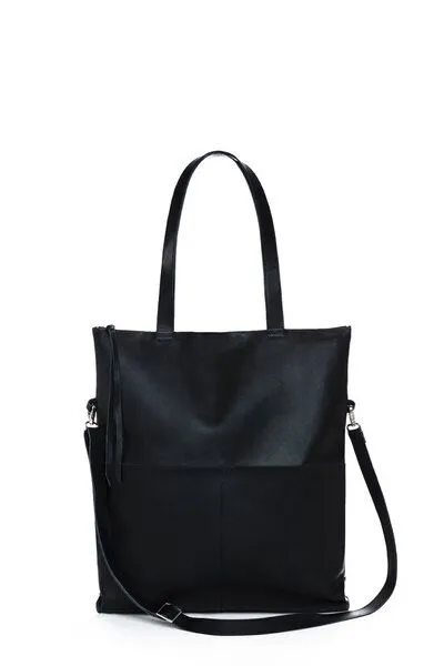 ELEKTROPULLI Ledertasche MARA von ElektroPulli, Schwarz glattleder, – Produktbild 4 von 4