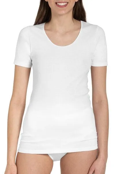 Haasis Bodywear Haasis Bodywear Damen Shirt 1/2 Arm Feinripp 5er Pack, Weiss, – Produktbild 2 von 4