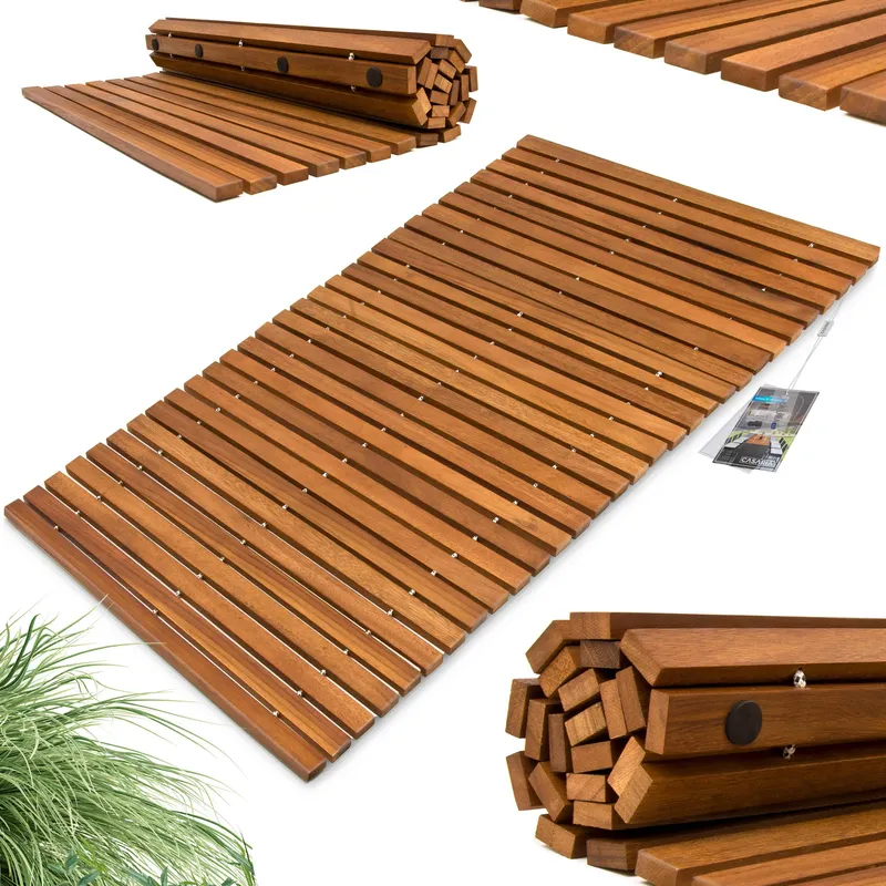 Casaria® Badematte 76x50cm Akazie FSC®-zertifiziert, Braun, – Produktbild 1 von 2