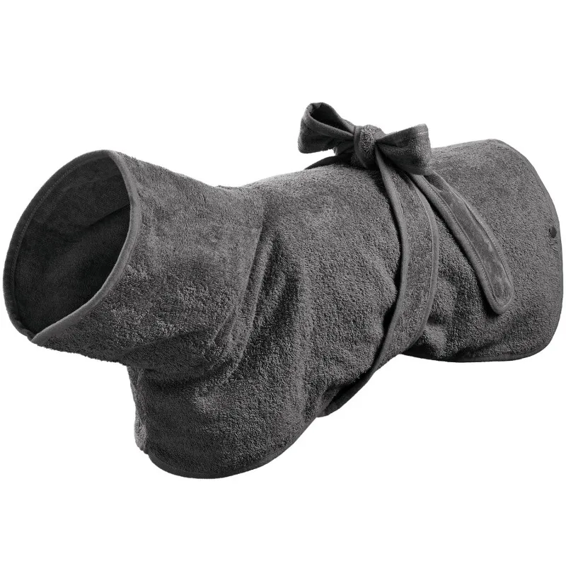 Hunter Hunter Hunde-Bademantel Riga grau 30 cm, Grau, – Produktbild 1 von 2