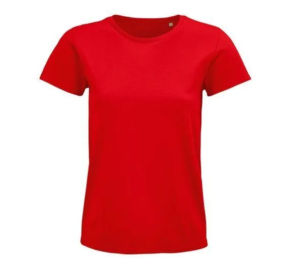 Sol's Sol's Damen T-Shirt Kurzarm Rundhals in 20 verschiedenen Farben aus Bio - Baumwolle, Red, – Produktbild 1 von 3
