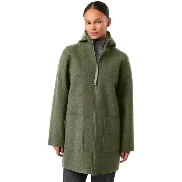 LangerChen LangerChen Kapuzenjacke aus Walk mit Membran, Sencha, – Produktbild 1 von 4