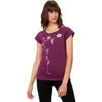 FellHerz FellHerz Damen T-Shirt Schaukelmädchen Bio & Fair & Vegan, Berry (lila), – Produktbild 1 von 2