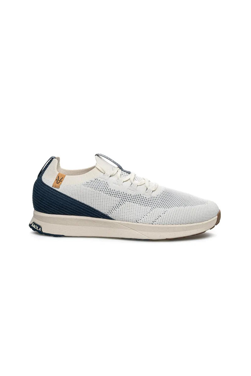 SAOLA SAOLA Herren vegan Sneaker Herren Tsavo 3 Weiß Navy, Weiß, – Produktbild 1 von 2