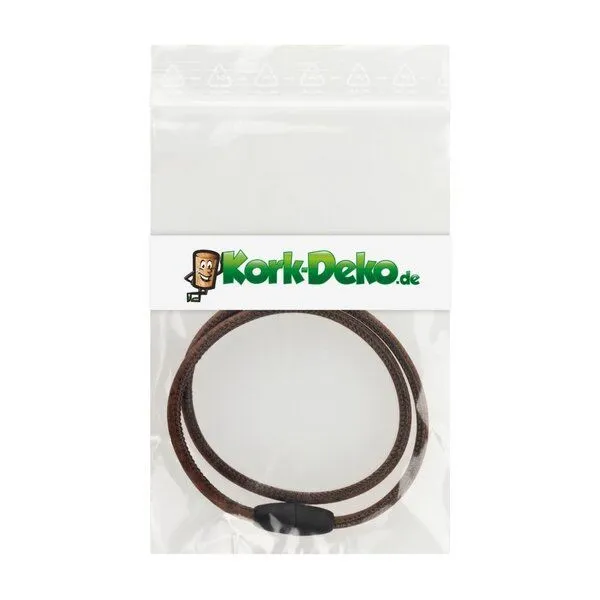 Kork-Deko Kork-Deko Braunes Korkarmband im Lederlook – Produktbild 6 von 6