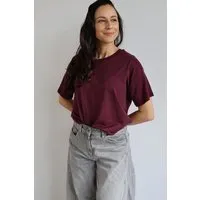 Kultgut Kultgut Pro Earth- Biofair- Supersoft T-Shirt / Boxistyle, Dunkelrot, – Produktbild 1 von 1
