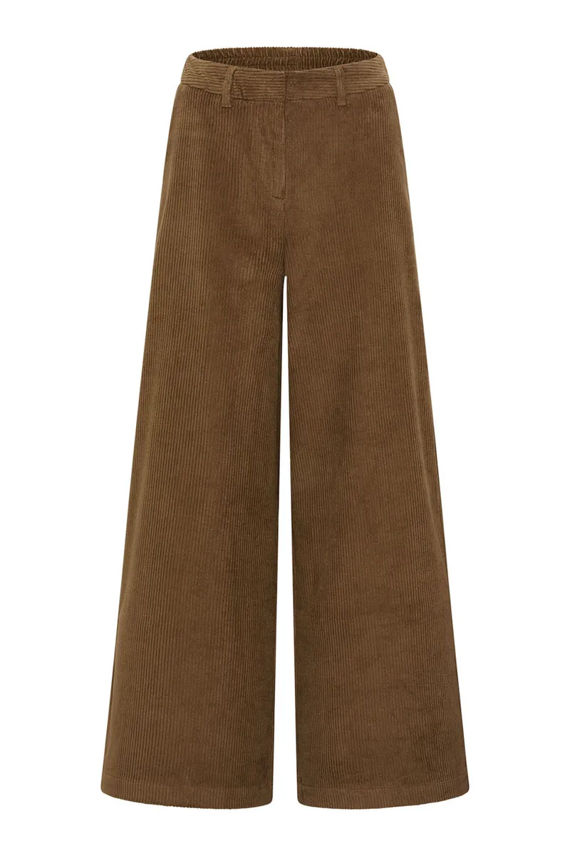 Tranquillo Tranquillo Cordhose Paolaa aus Biobaumwolle, Taupe, – Produktbild 1 von 7