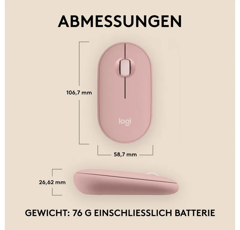 Logitech Logitech Pebble Mouse 2 M350s | 910-007014 | Maus - optisch – Produktbild 8 von 8