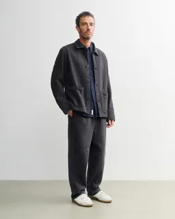 Rotholz Rotholz Herren vegan Arbeitsjacke Gerippt Anthrazit – Produktbild 1 von 1