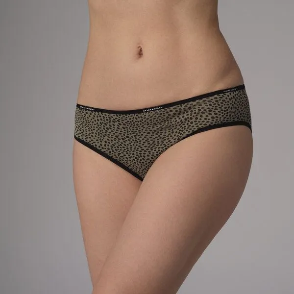 comazo|earth comazo|earth Fairtrade Jazz-Pants | GOTS zertifiziert, Olive bedruckt, – Produktbild 1 von 4