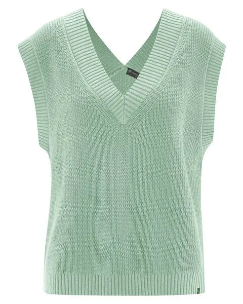 HempAge HempAge Modischer Pullunder Hanf/Biobaumwolle, Grün (menta), – Produktbild 1 von 1