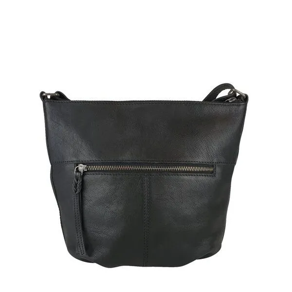manbefair manbefair UMHÄNGETASCHE NICE leder, Schwarz, – Produktbild 4 von 4