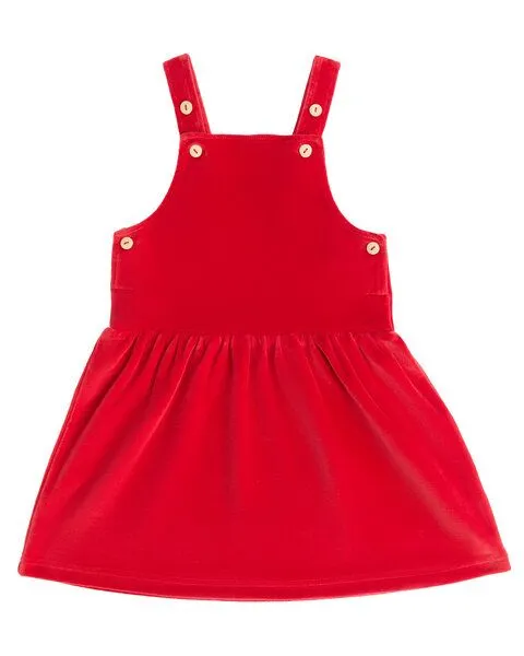 Leela Cotton Leela Cotton Kinder Nickykleid, Ziegelrot, – Produktbild 1 von 4