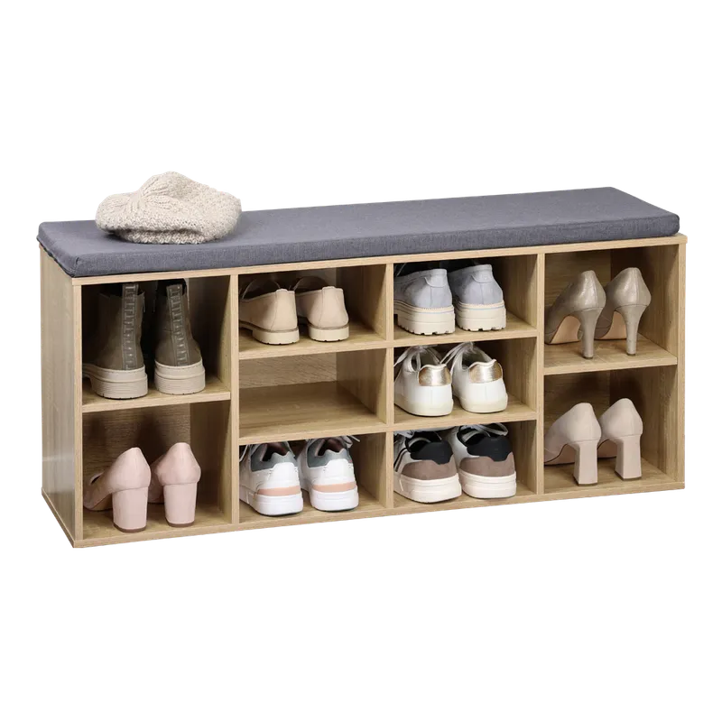 Kesper Kesper Universal-/ Schuhschrank mit Sitzkissen - Sonoma Eiche – Produktbild 1 von 1