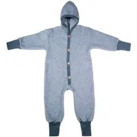 Cosilana Cosilana Kleinkinder Fleece Overall kbT Schurwolle Bio Baumwolle, Marine-melange, – Produktbild 1 von 1