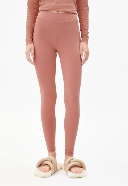 ARMEDANGELS ARMEDANGELS FARIBAA LOGO - Damen Leggings aus Bio-Baumwoll Mix, Red earth, – Produktbild 1 von 4