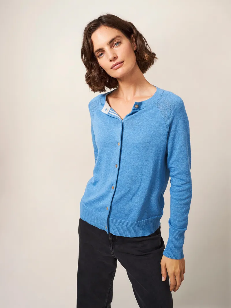 White Stuff Lulu Strickjacke - 48, Blau, – Produktbild 1 von 4